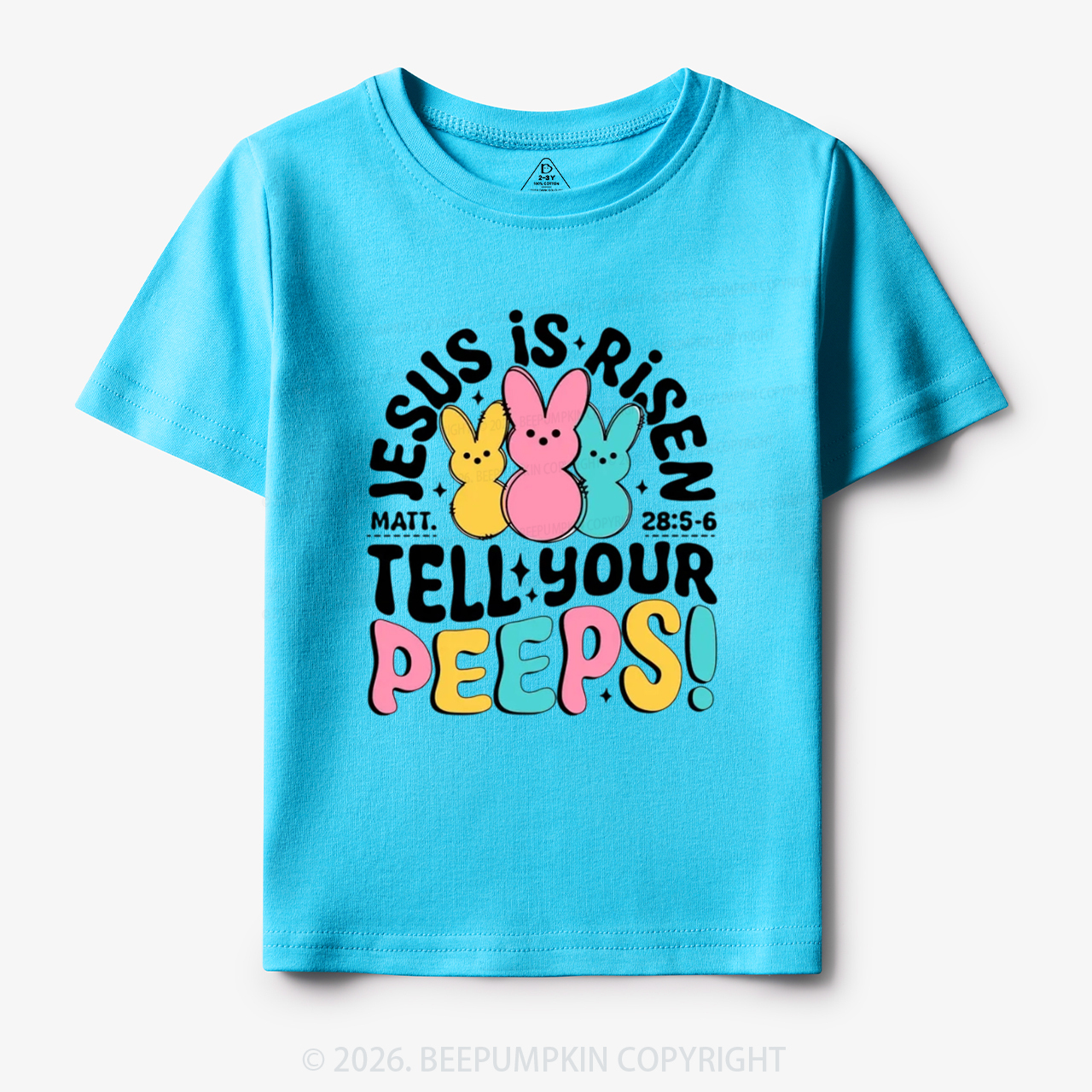 Jesus Is Risen Tell Your Peeps Easter Toddler&Kid's Tees