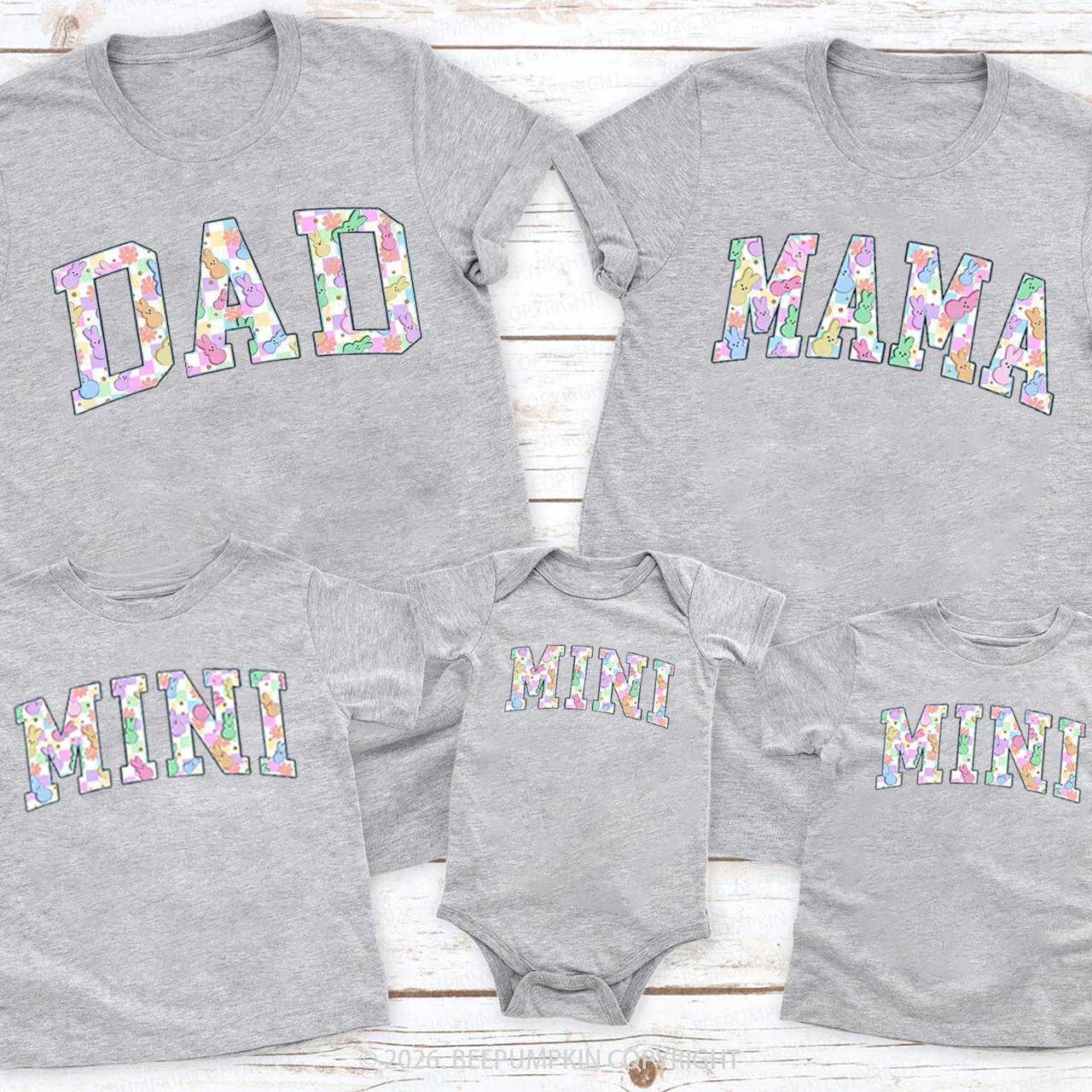 Bundle Easter Mama Dad Mini Family Matching T-Shirts
