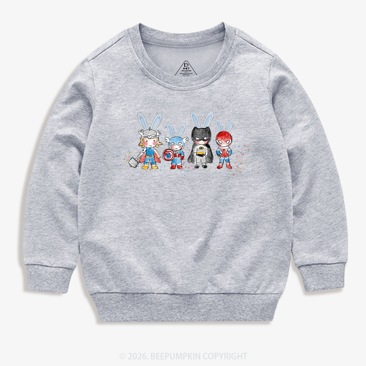 Easter Cute Cartoon Bunny Kid's Sweatshirt