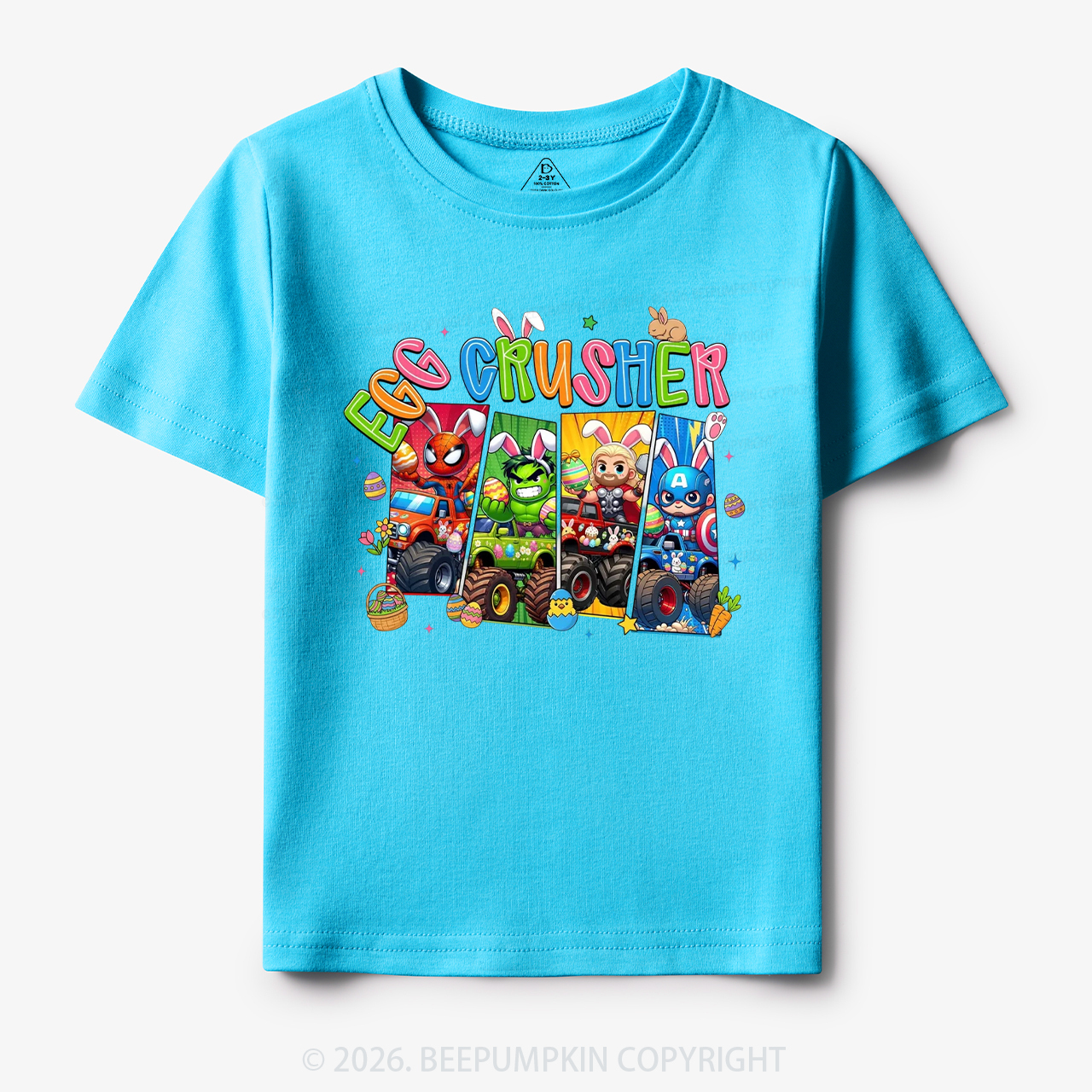 Easter Truck Egg Crusher Toddler&Kid's Tees