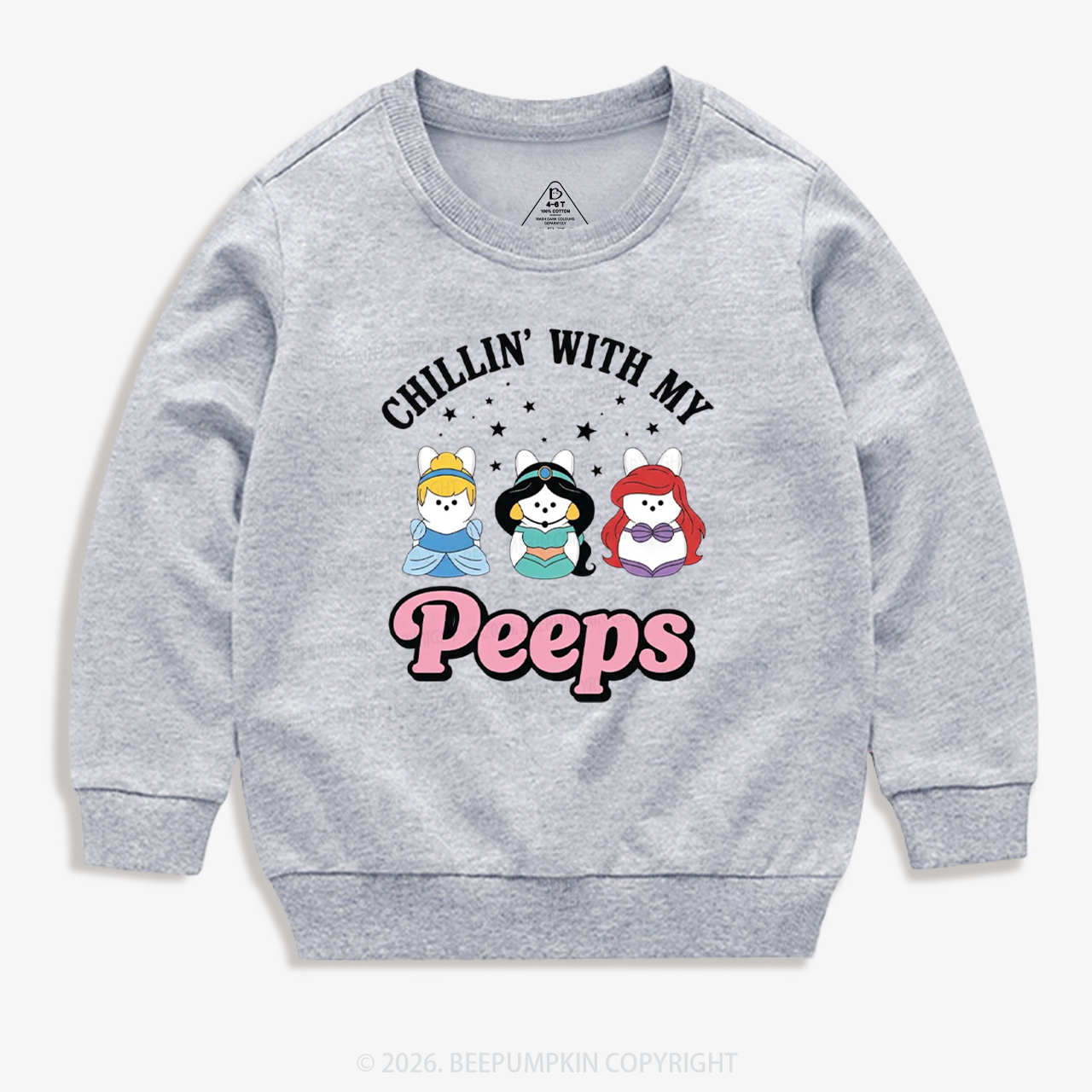 Chillin With My Peeps Bunny Kid's Sweatshirt