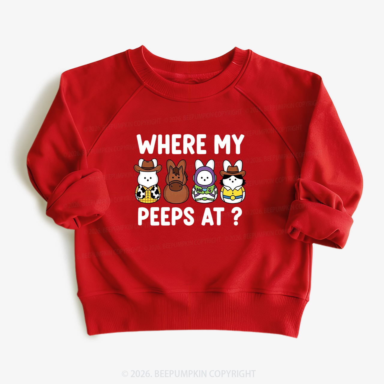 Where My Peeps At Easter Kid's Sweatshirt