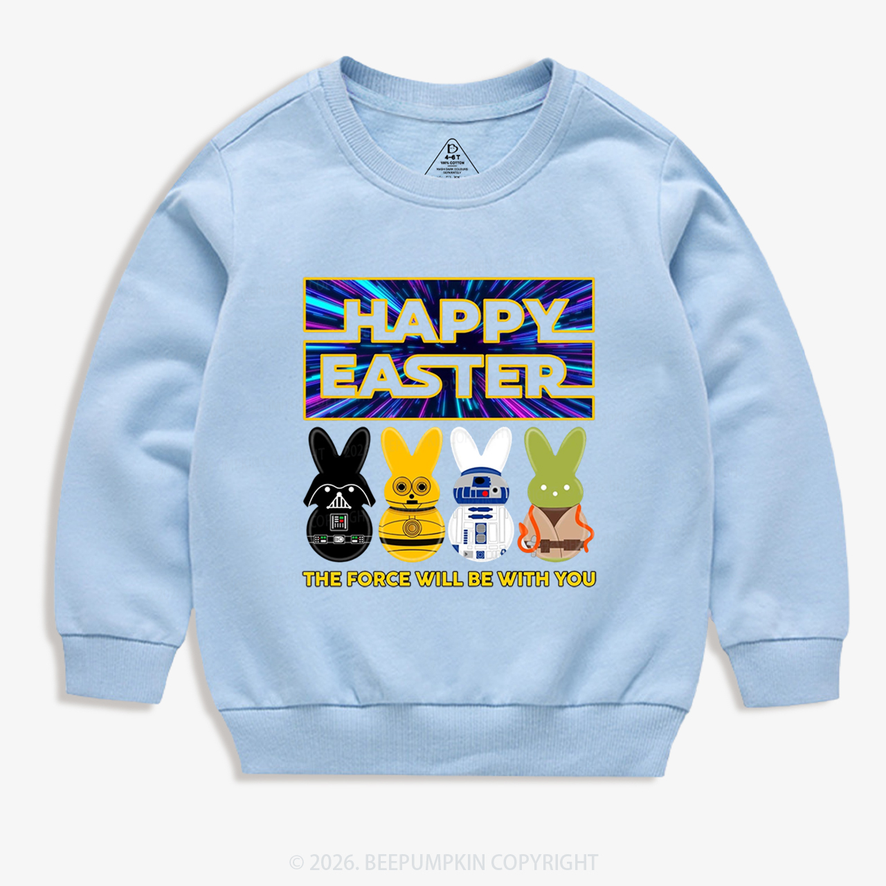 Cosmic Rabbit Easter Kid's Sweatshirt