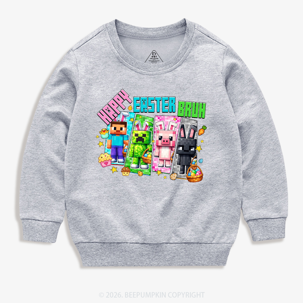 Happy Easter Mining Kid's Sweatshirt