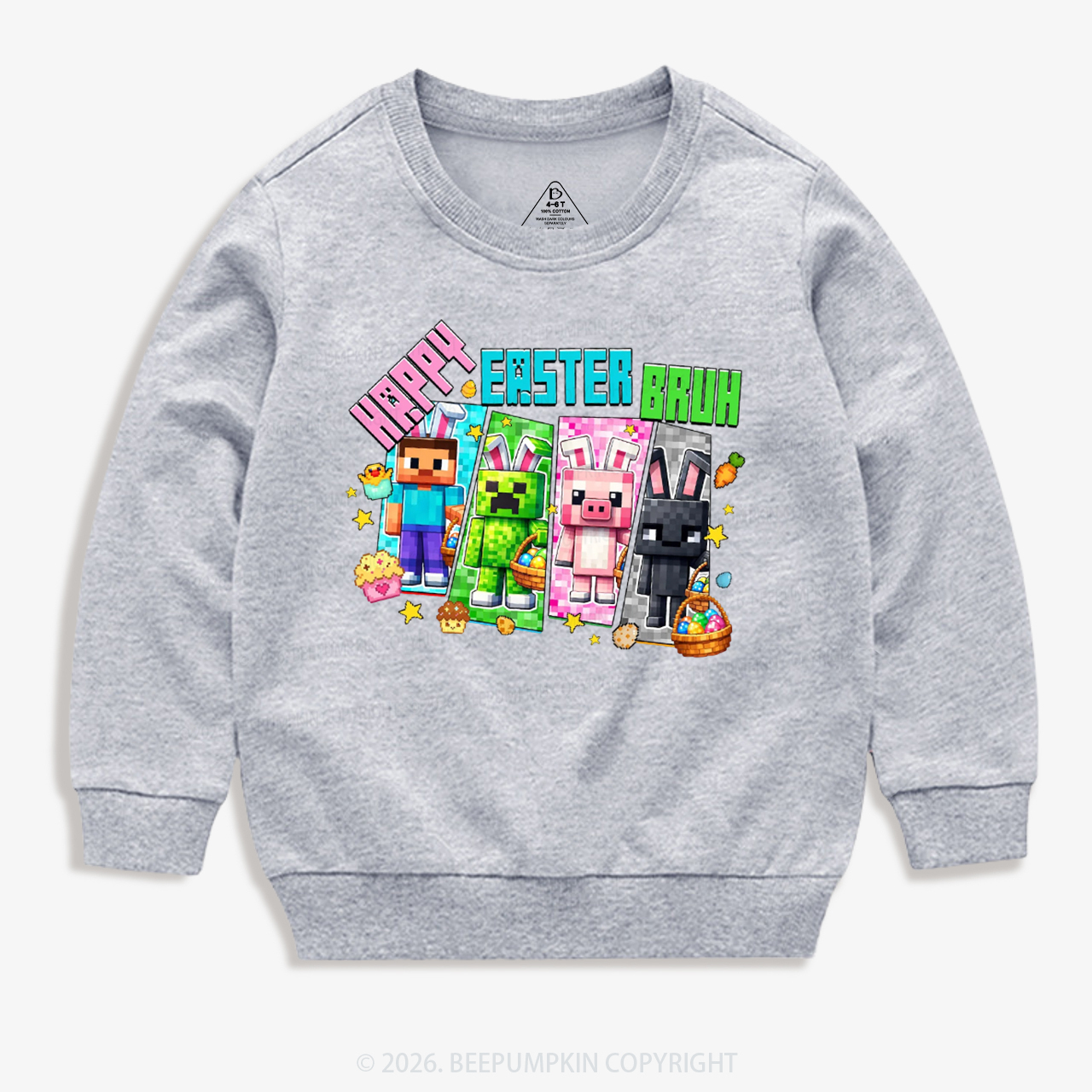Happy Easter Mining Kid's Sweatshirt