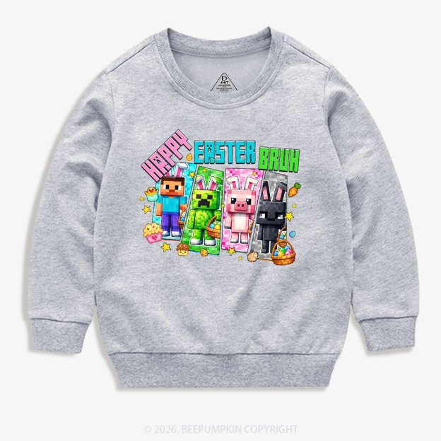 Happy Easter Mining Kid's Sweatshirt