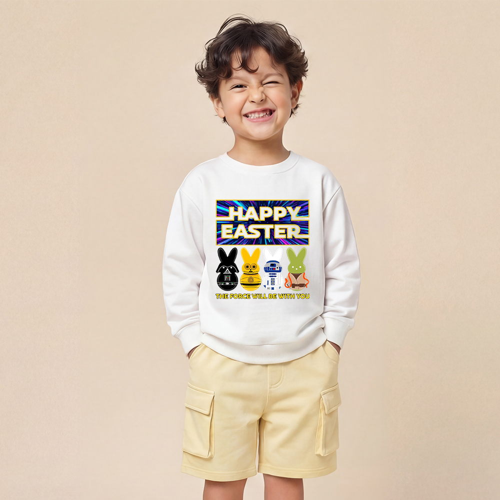 Cosmic Rabbit Easter Kid's Sweatshirt