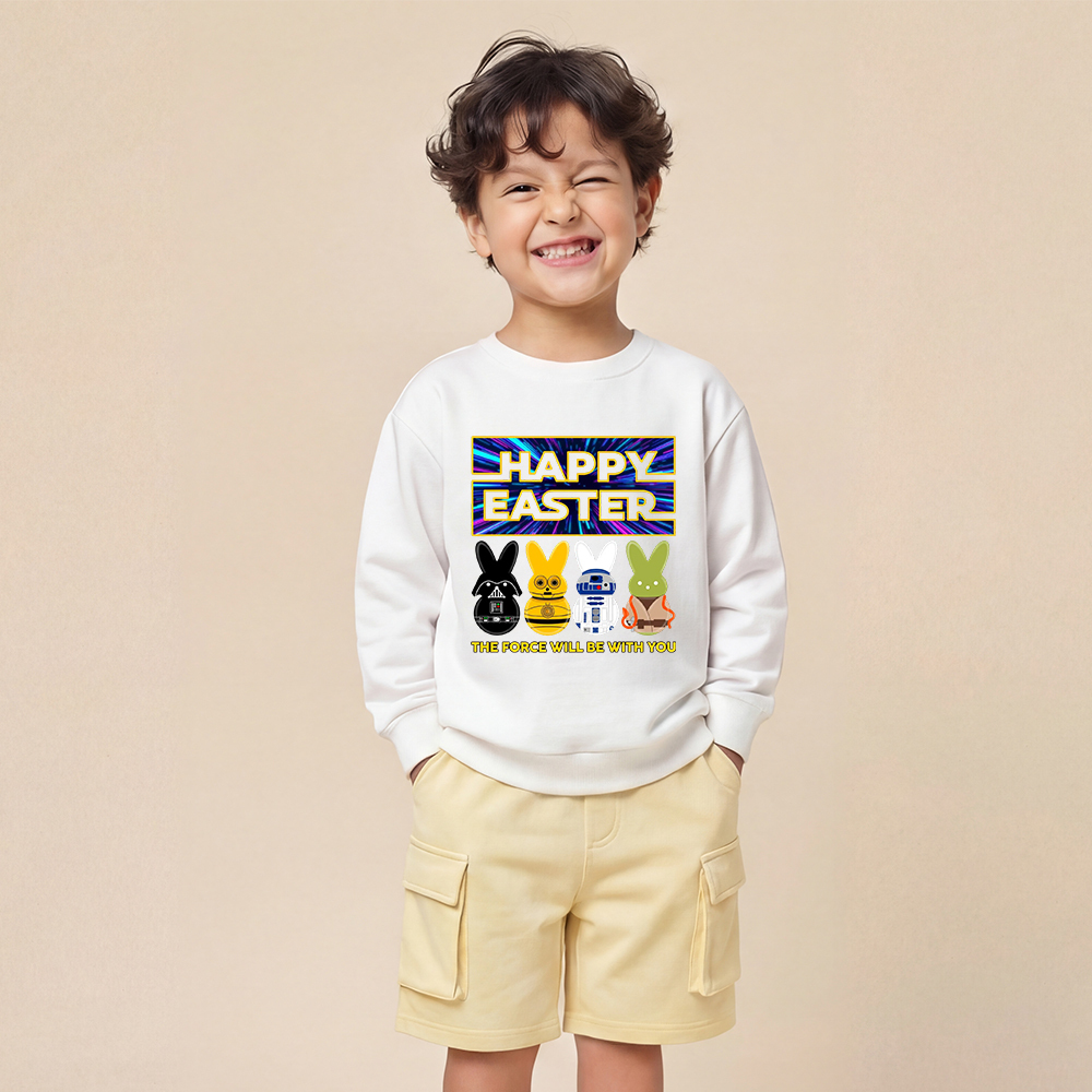Cosmic Rabbit Easter Kid's Sweatshirt