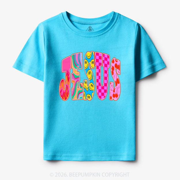 Jesus Loves Me Retro Colorful Toddler&Kid's Tees
