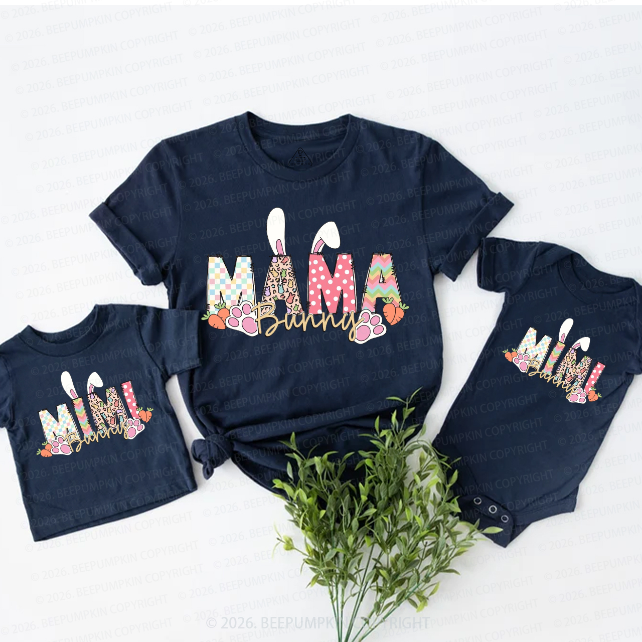 Bunny Easter Mom&Me Matching T-Shirts