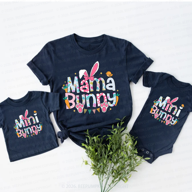 Happy Easter Mama Mini Bunny Mom&Me Matching T-Shirts
