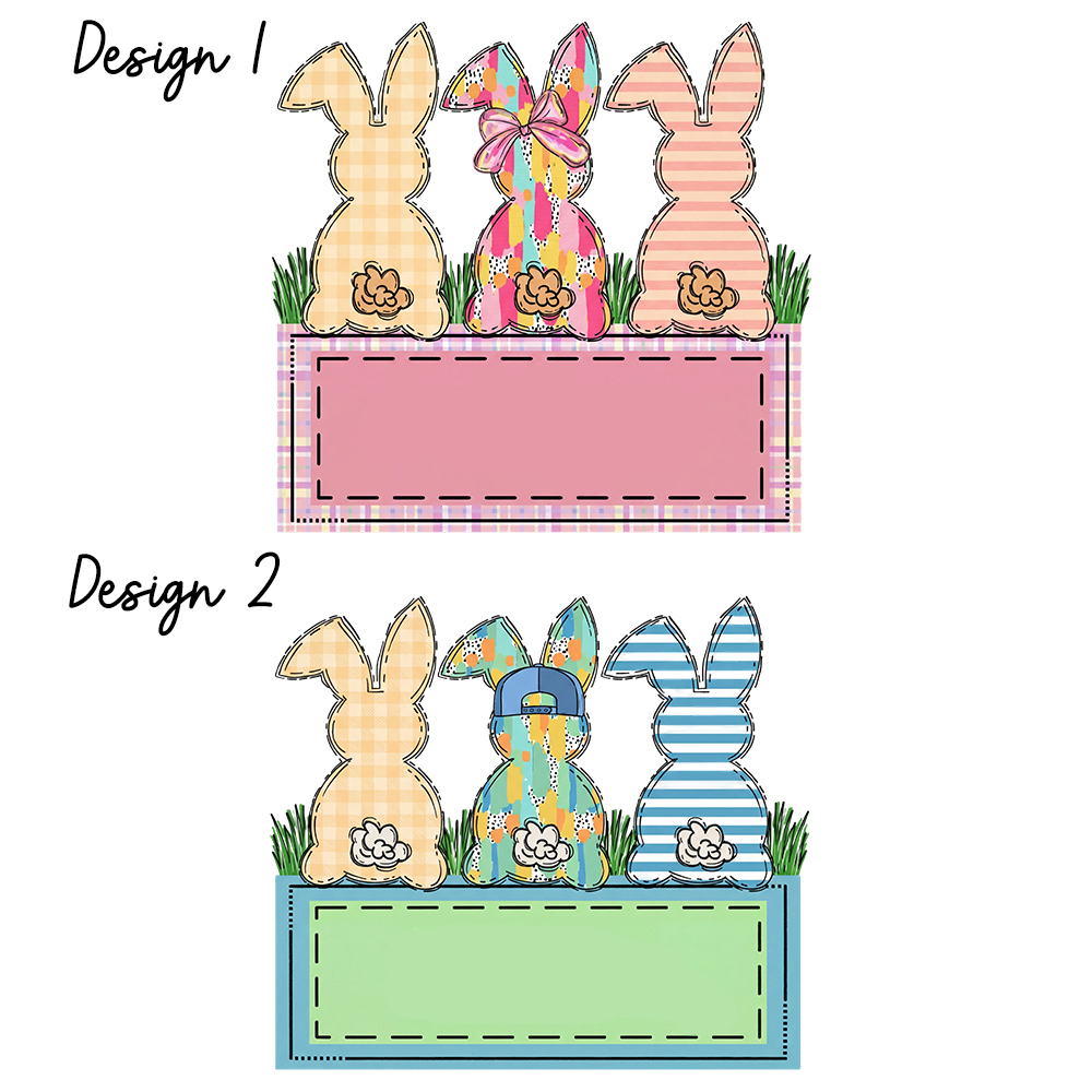 Personalized Name Retro Happy Easter Kid's Sweatshirt