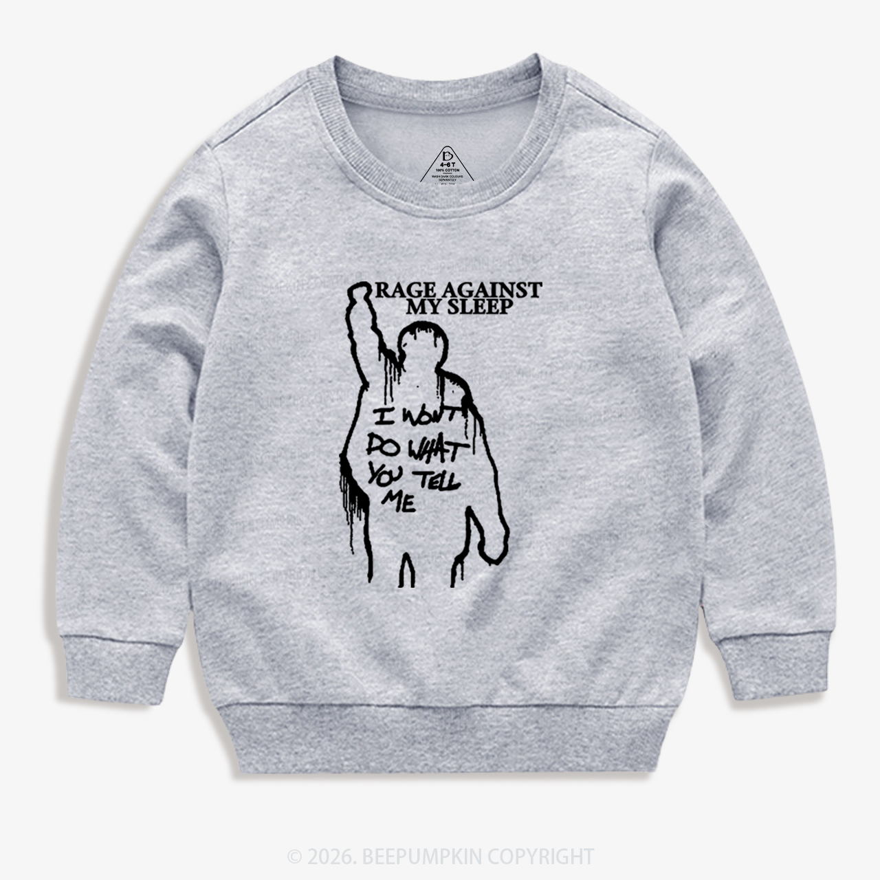 Rage Against My Sleep Kid's Sweatshirt 7