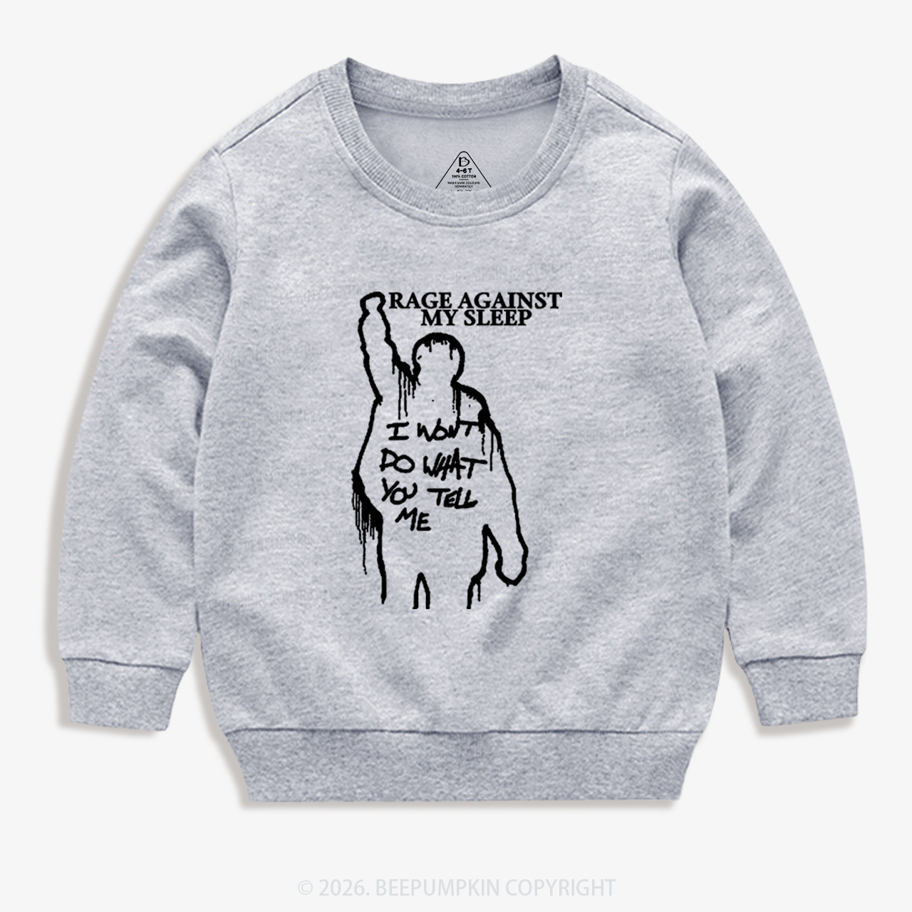 Rage Against My Sleep Kid's Sweatshirt 7