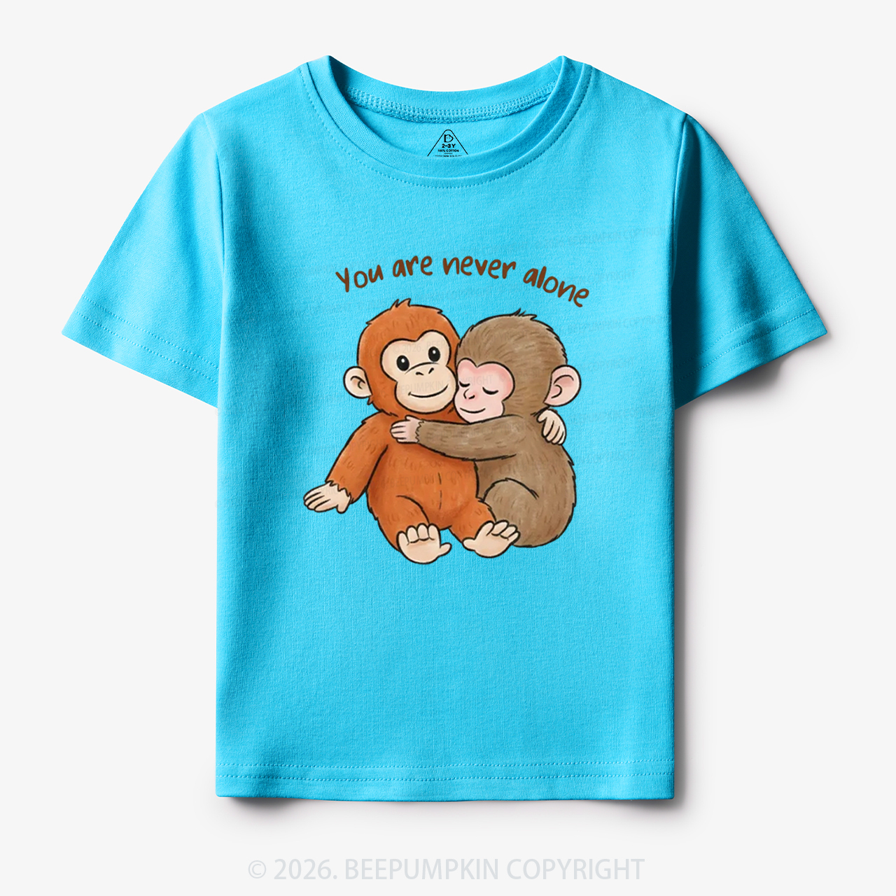 You Are Never Alone Punch Monkey Toddler&Kid's Tees