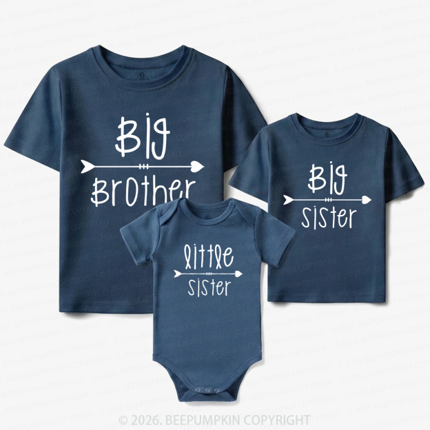 Big & Little Arrows Matching Tees For Siblings