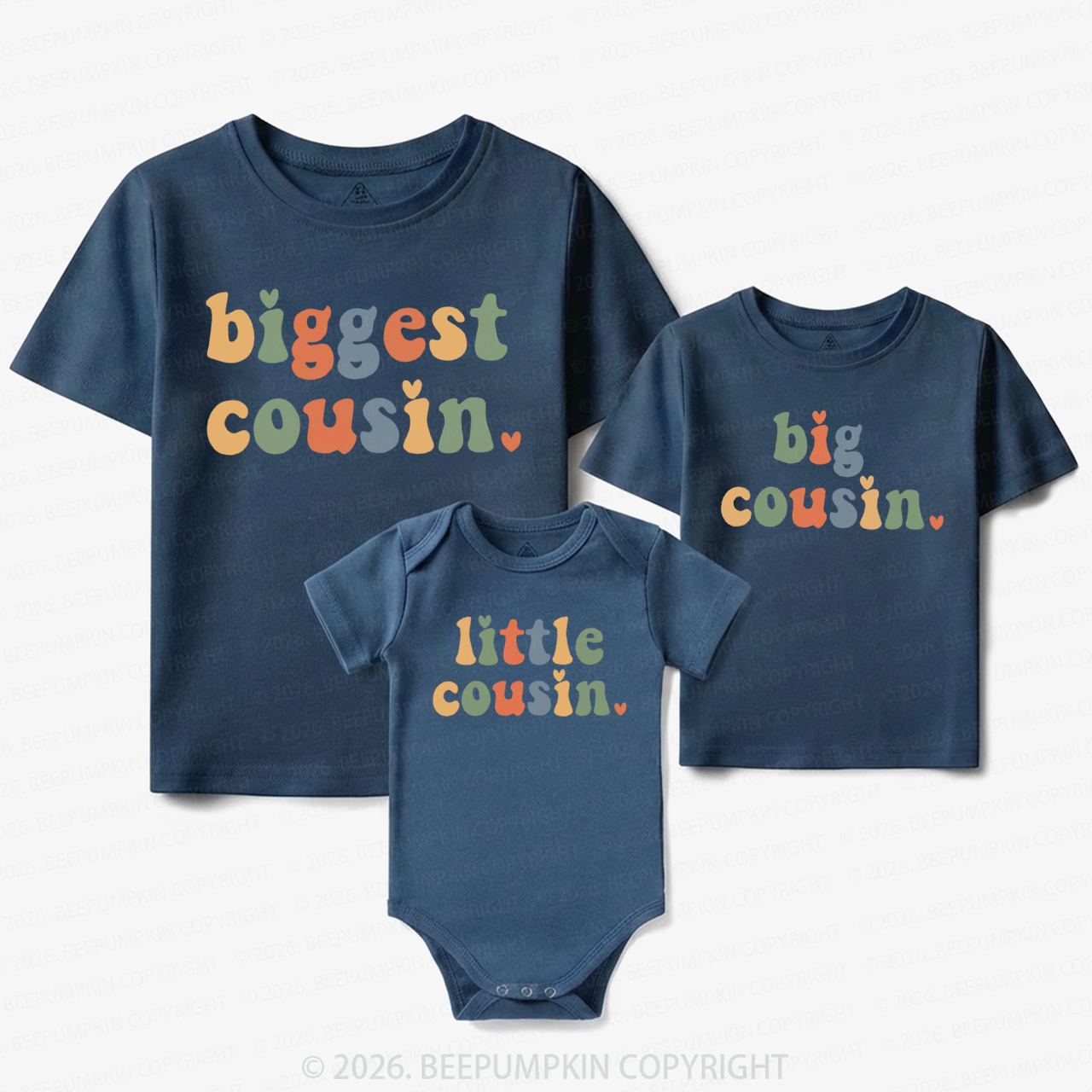 Colorful Cousin Crew Matching Tees For Siblings