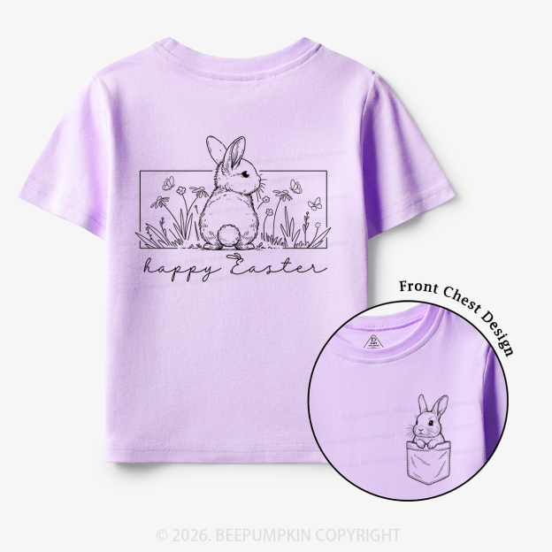 Happy Easter Spring Flowers Toddler&Kid's Tees