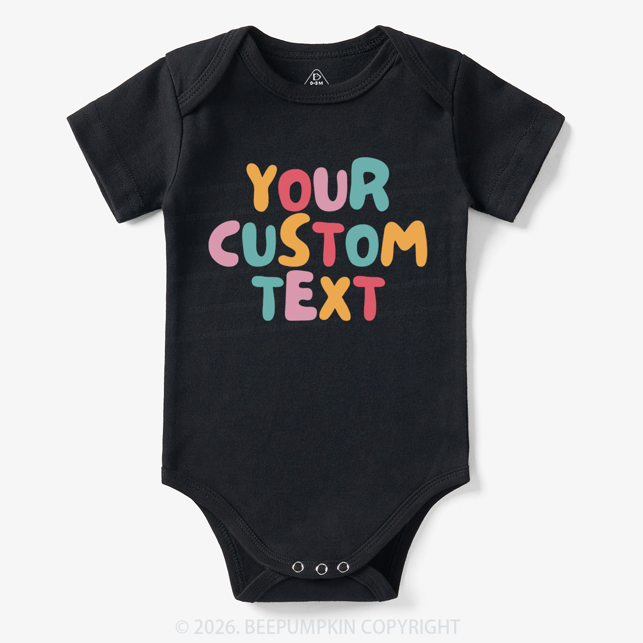 Personalized Retro Your Text Bodysuit