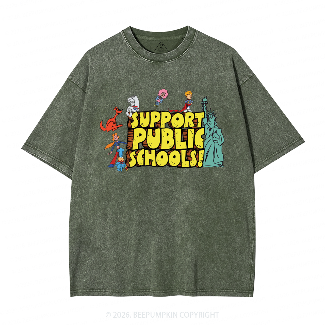 Support Public Schools Washed T-Shirts