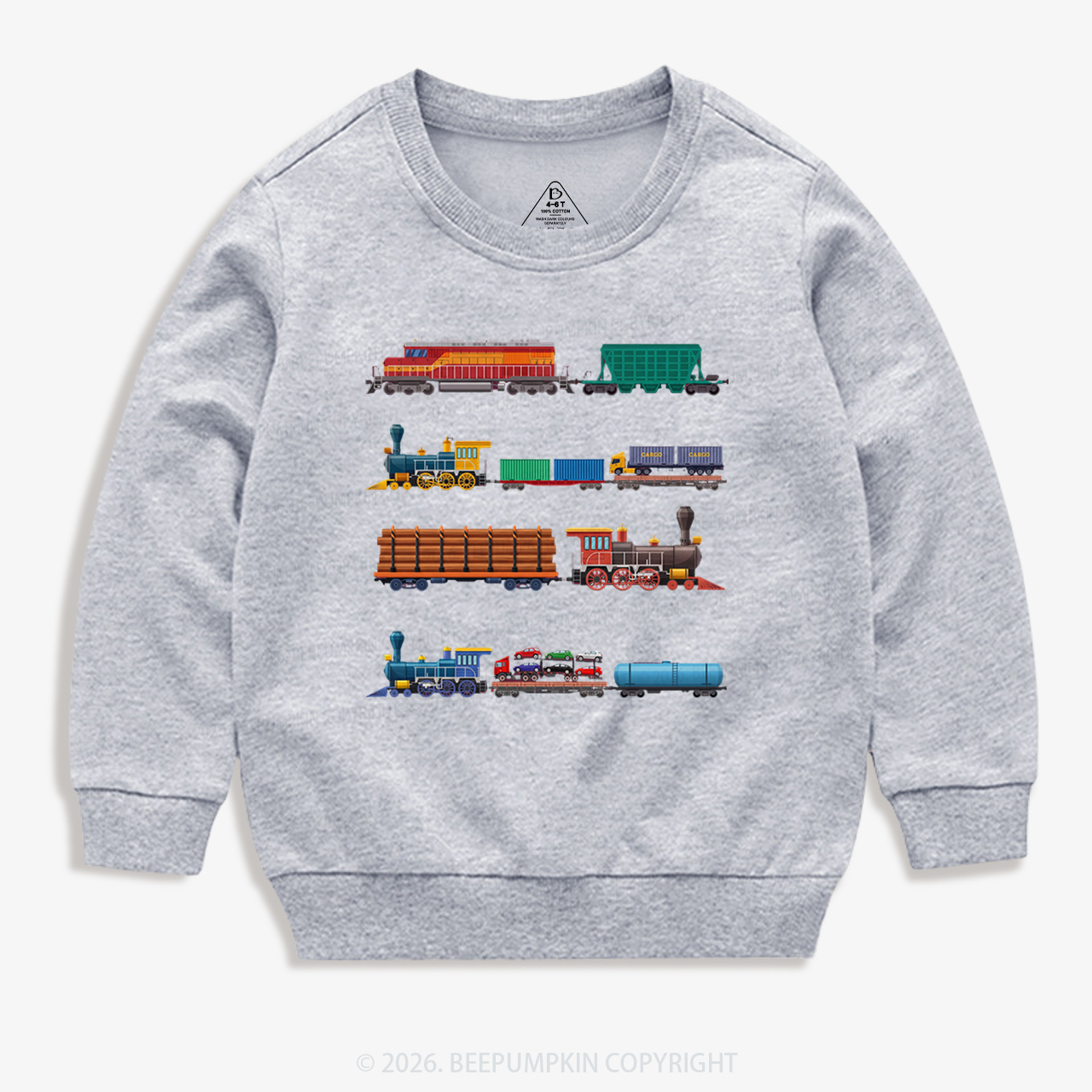 Rainbow Train Kid's Sweatshirt