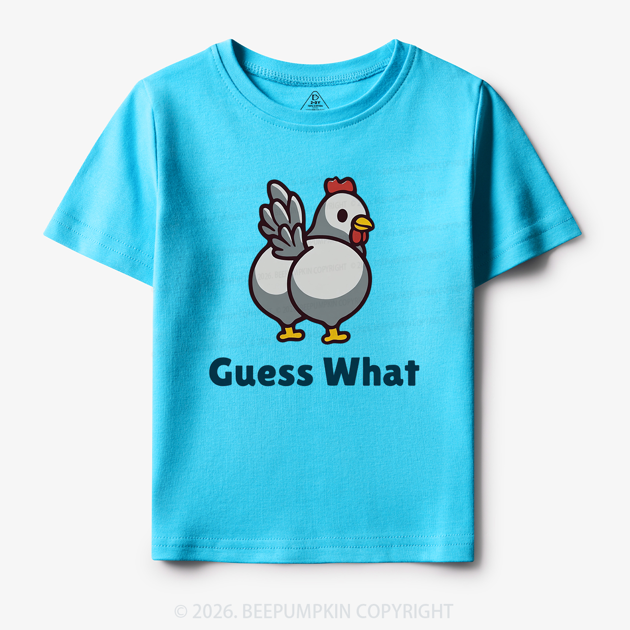 Chicken Butt Guess What Funny Poultry Pun Toddler&Kid's Tees