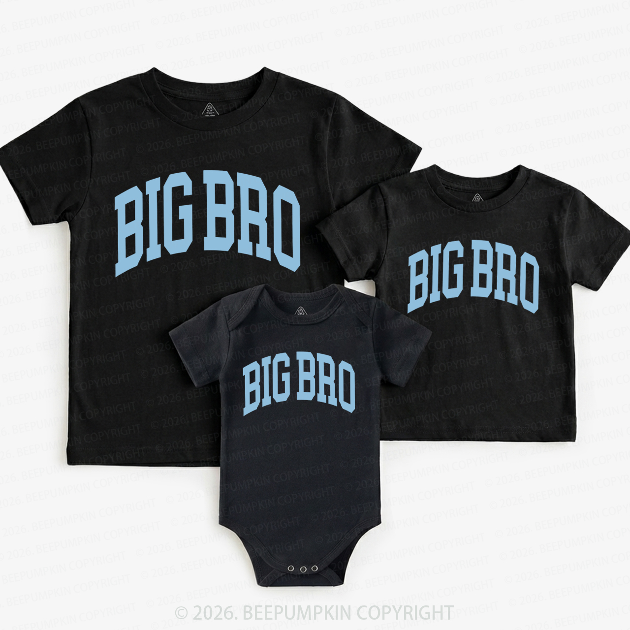 Big Bro Boho Natural Matching Tees For Siblings