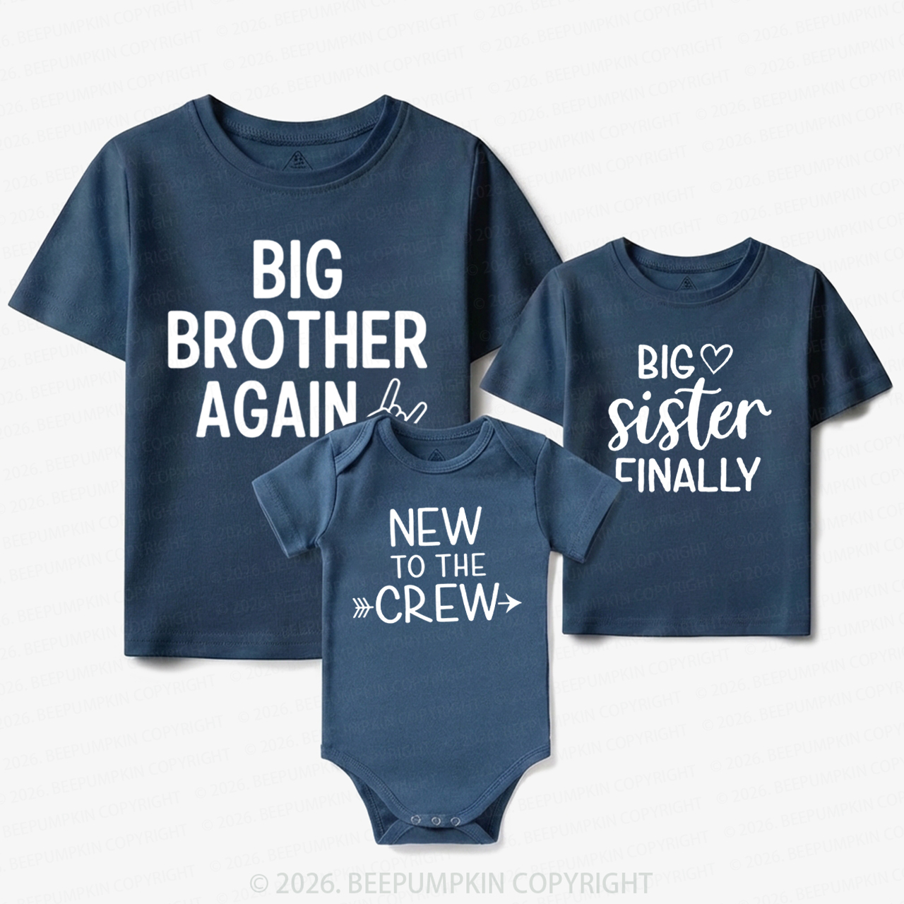Big Brother Again Sister Finally New to Crew Matching Tees For Siblings