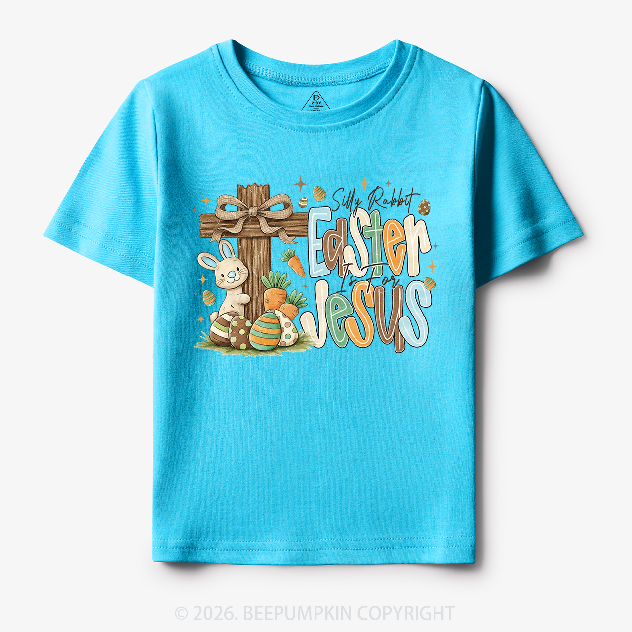 Easter If For Jesus Thrifted Farmhouse Bunny Toddler&Kid's Tees