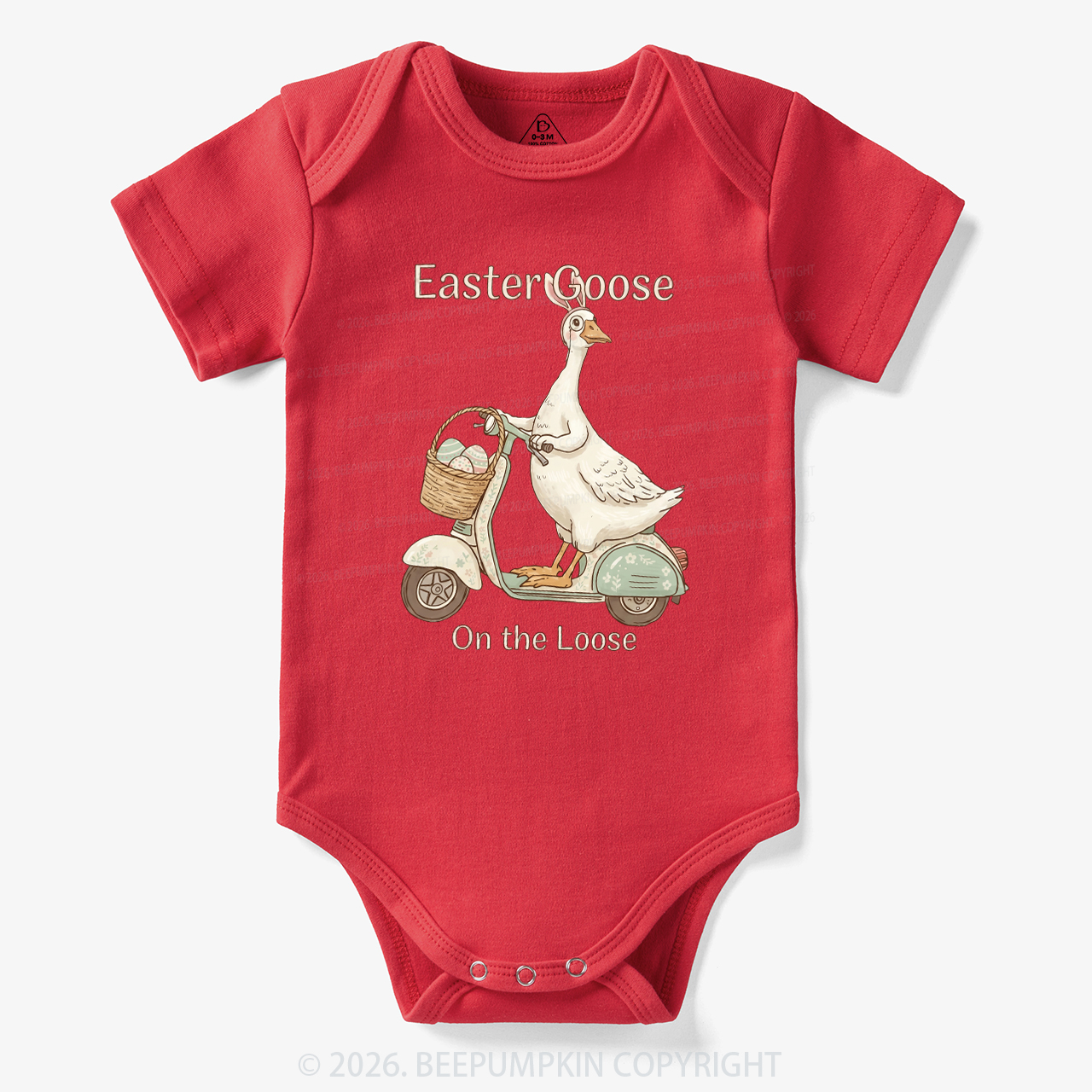 Easter Silly Goose Holiday Meme Bodysuit