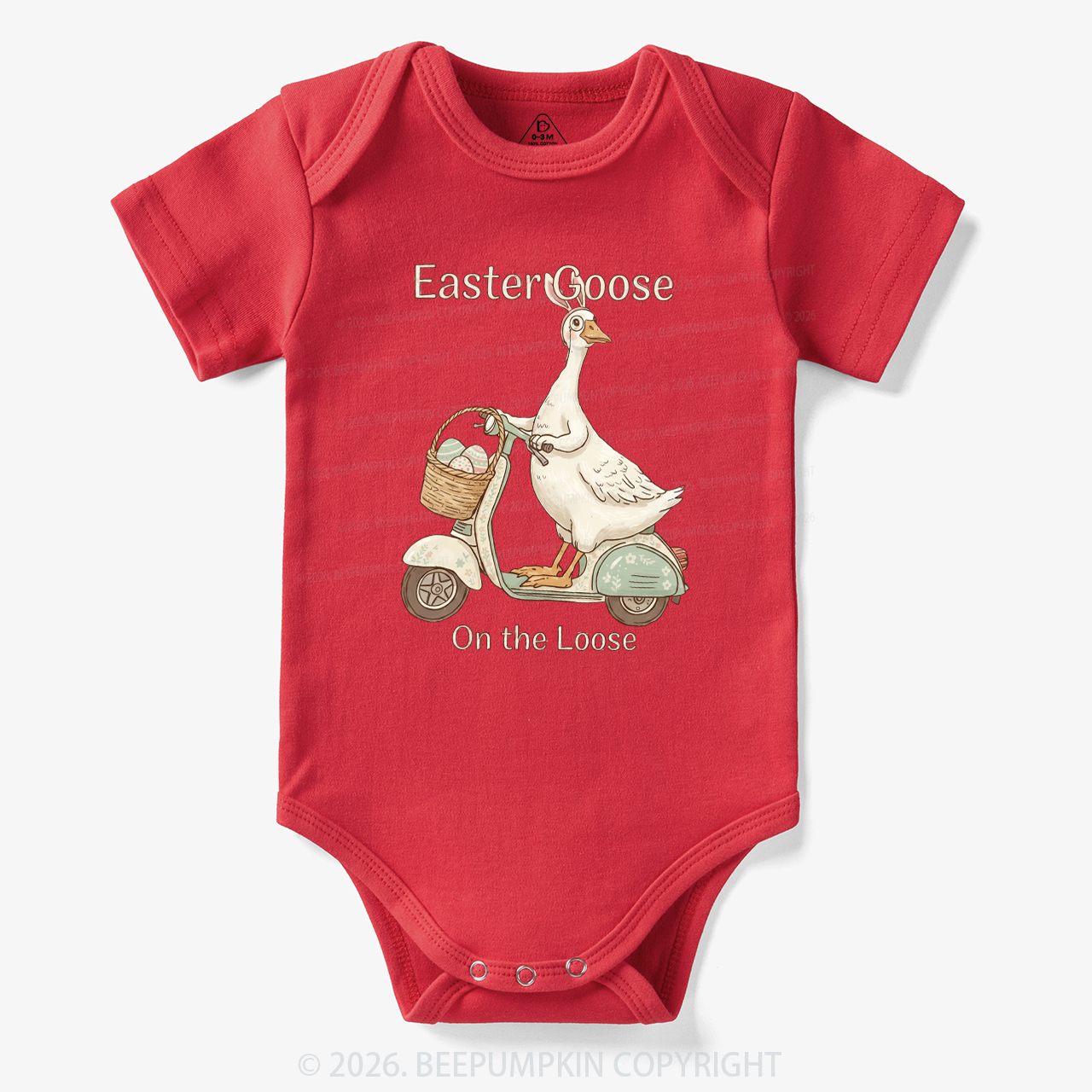 Easter Silly Goose Holiday Meme Bodysuit