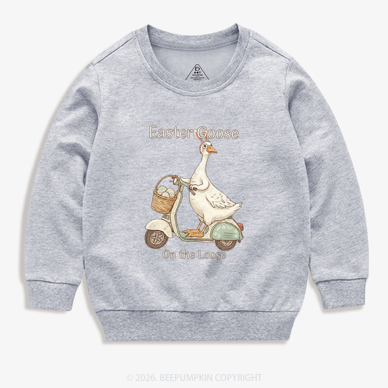 Easter Silly Goose Holiday Meme Kid's Sweatshirt