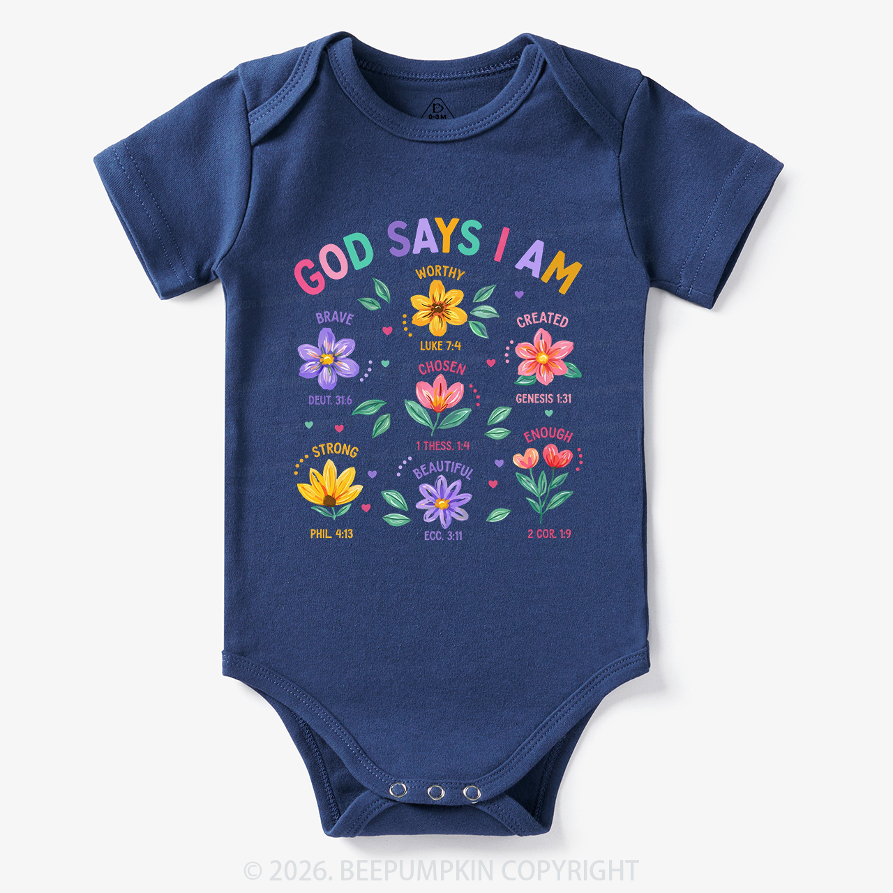 God Says I Am Flowers Bodysuit