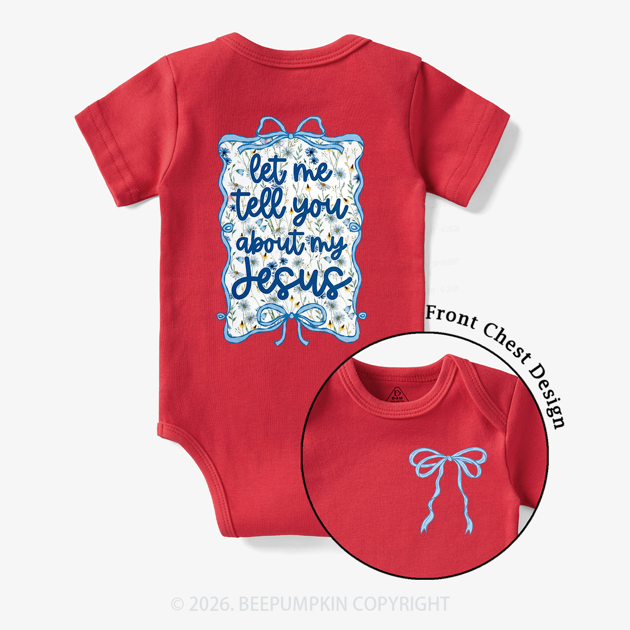 Love like Jesus Coquette Bows Bodysuit