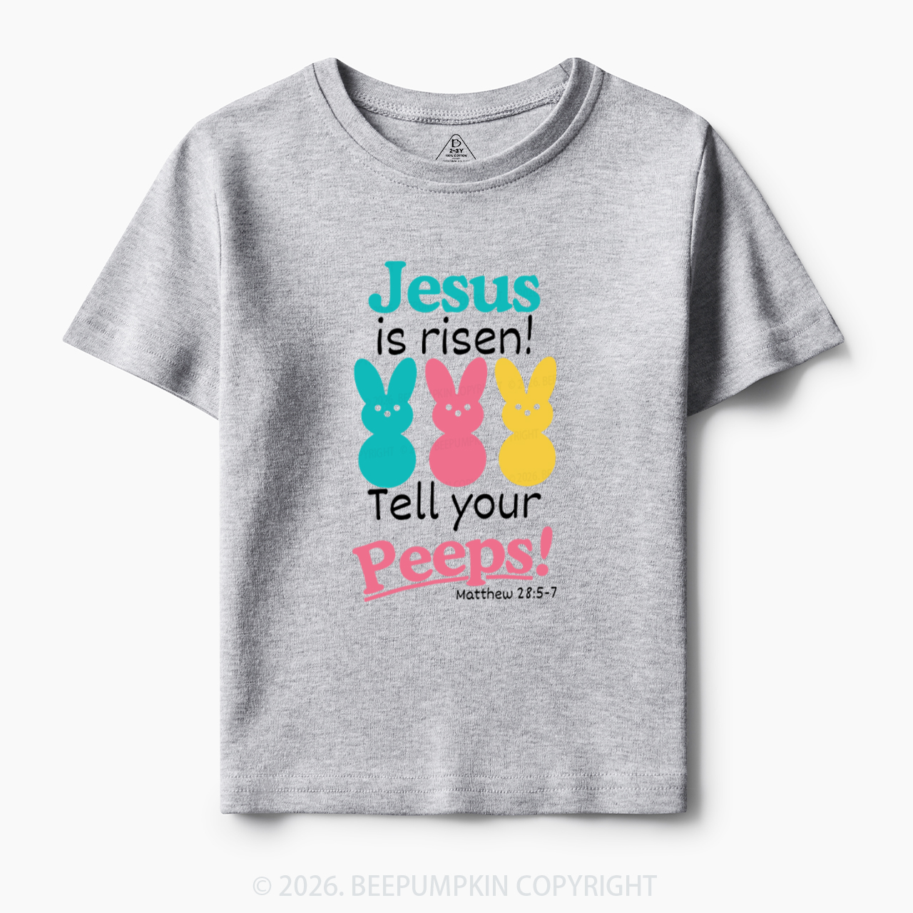 Jesus Is Risen Tell Your Peeps Funny Toddler&Kid's Tees
