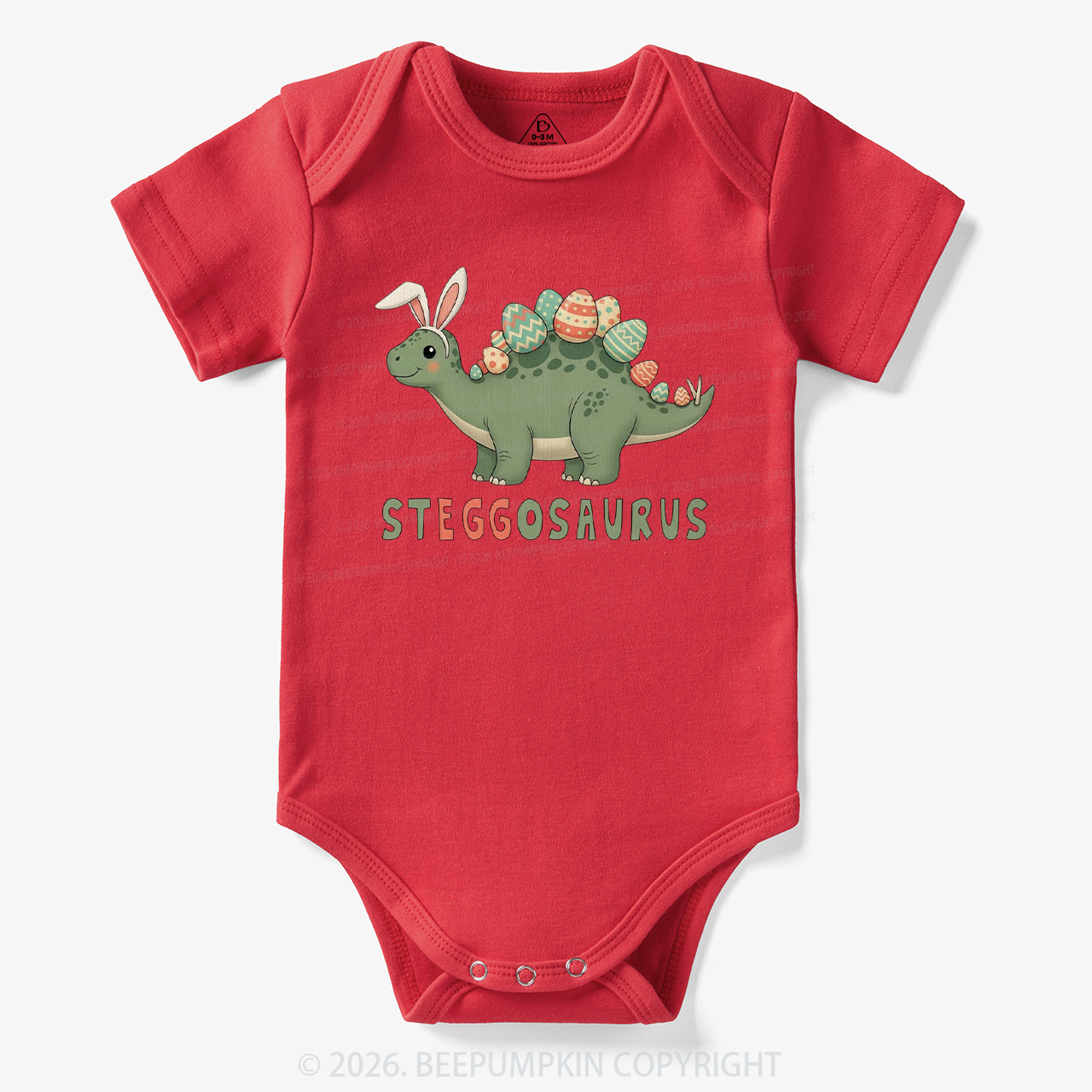 Steggosaurus Easter Dinosaur Bodysuit