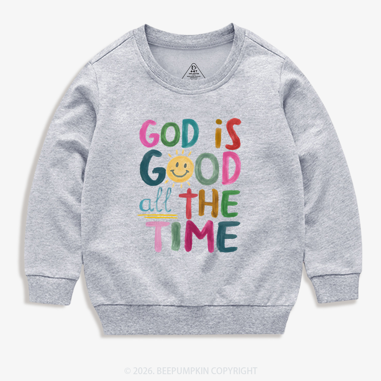 God is Good All The Time Kid's Sweatshirt