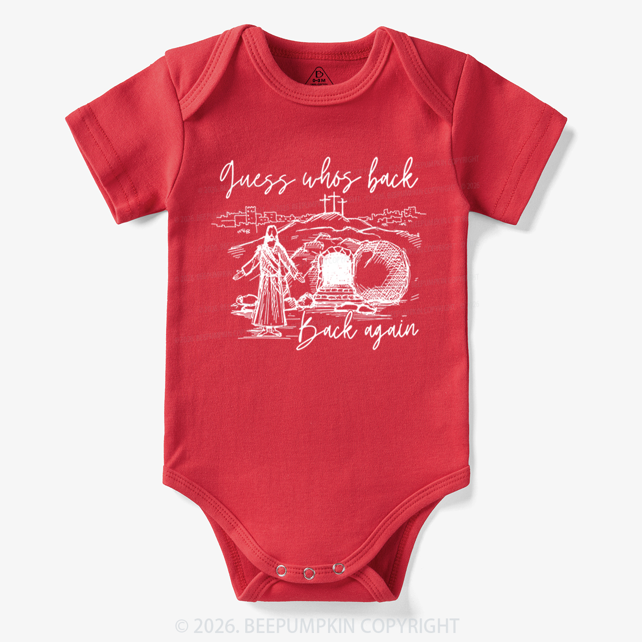 Guess Who's Back Again Funny Jesus Bodysuit