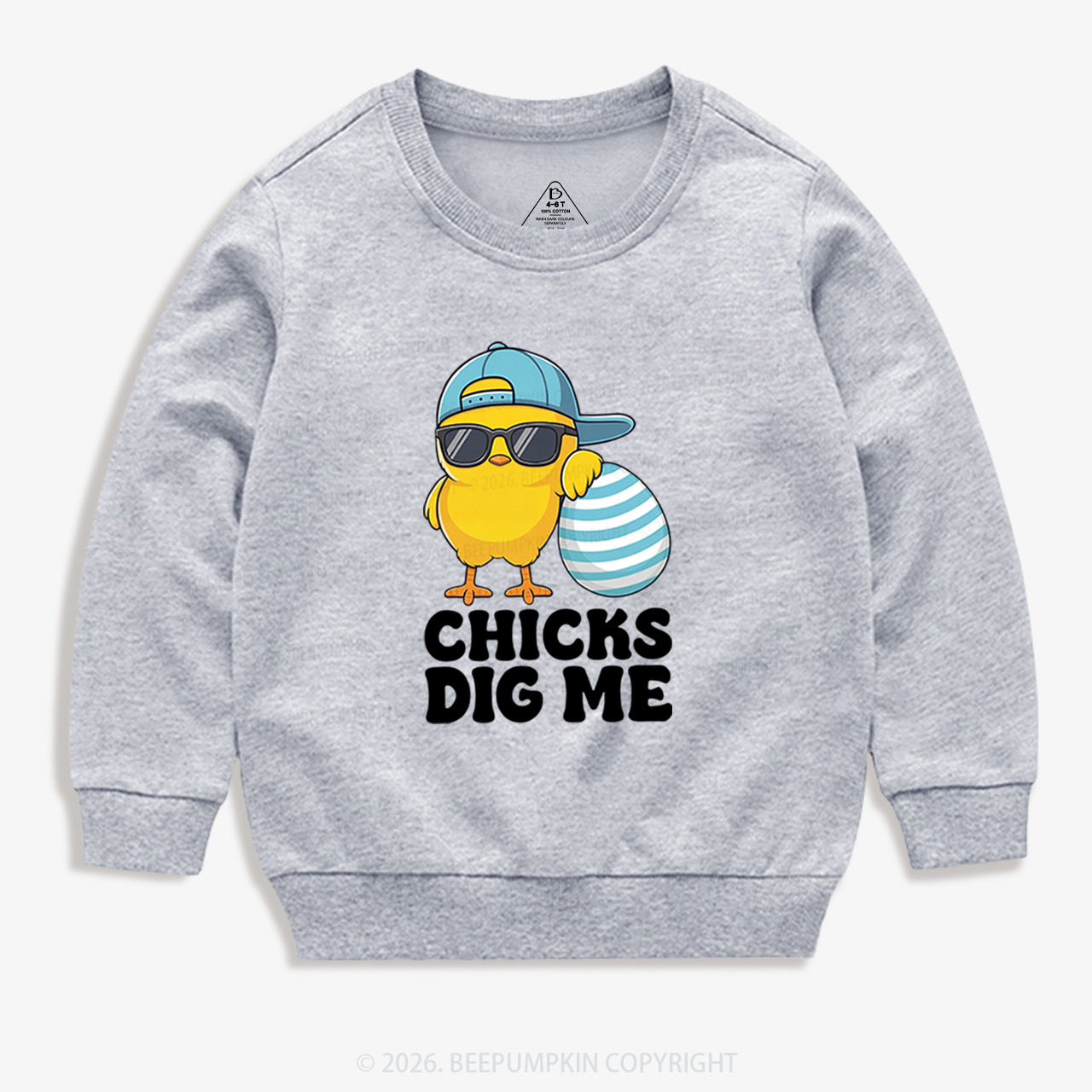 Chicks Dig Me Easter Kid's Sweatshirt