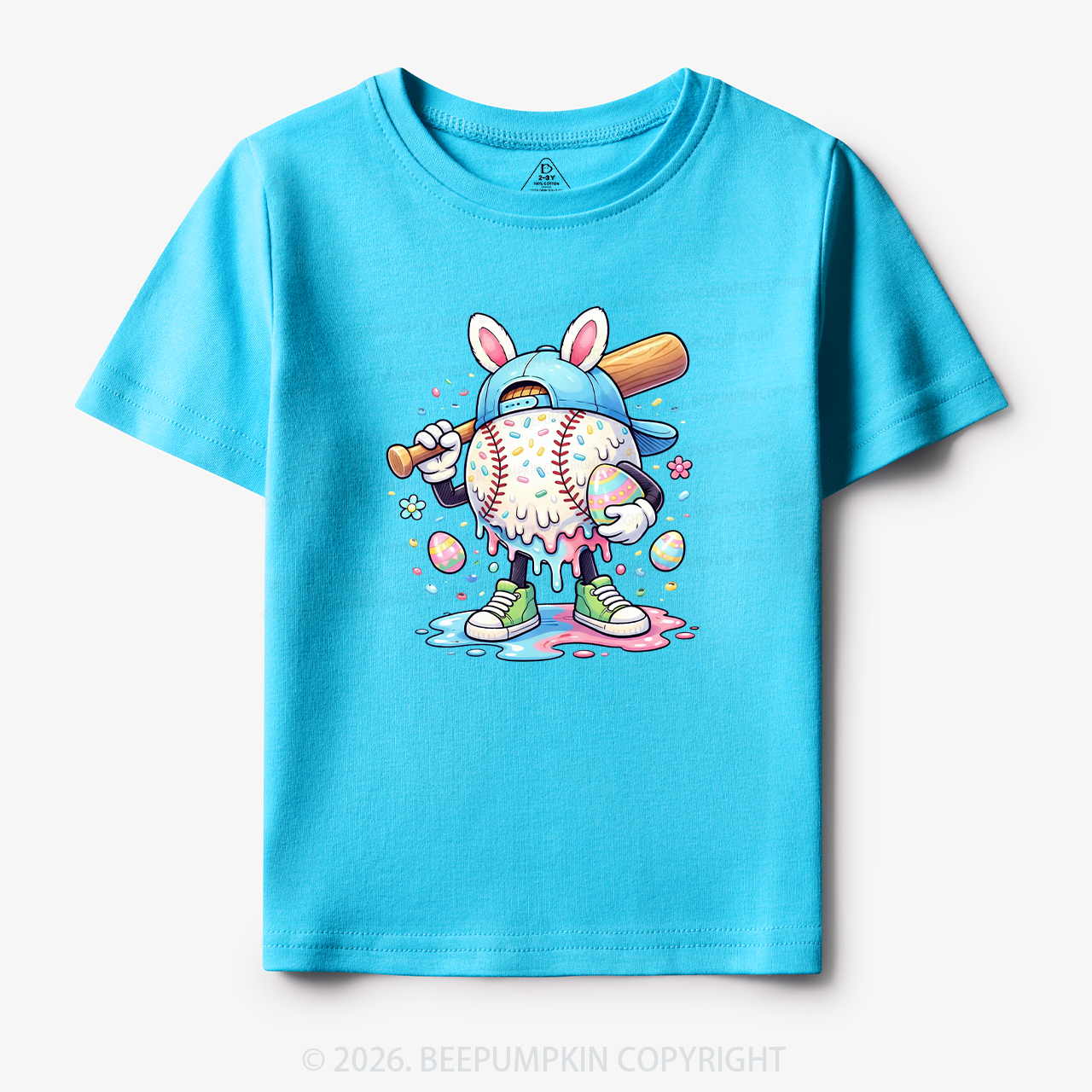 Easter Baseball Drip Toddler&Kid's Tees