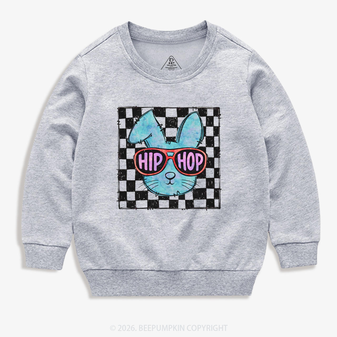 Hip Hop Bunny Easter Kid's Sweatshirt