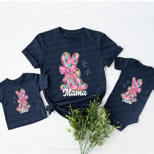 Mommy and Me Easter Bunny Happy Mom&Me Matching T-Shirts