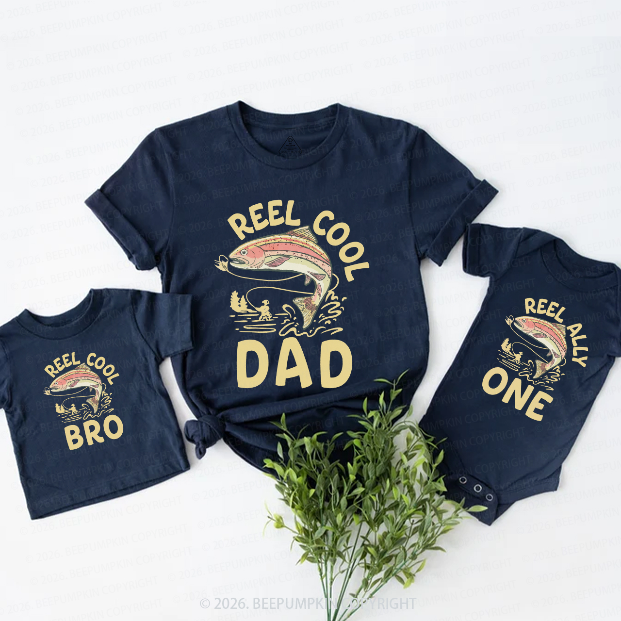 O Fishally 1st Birthday Family Matching T-Shirts