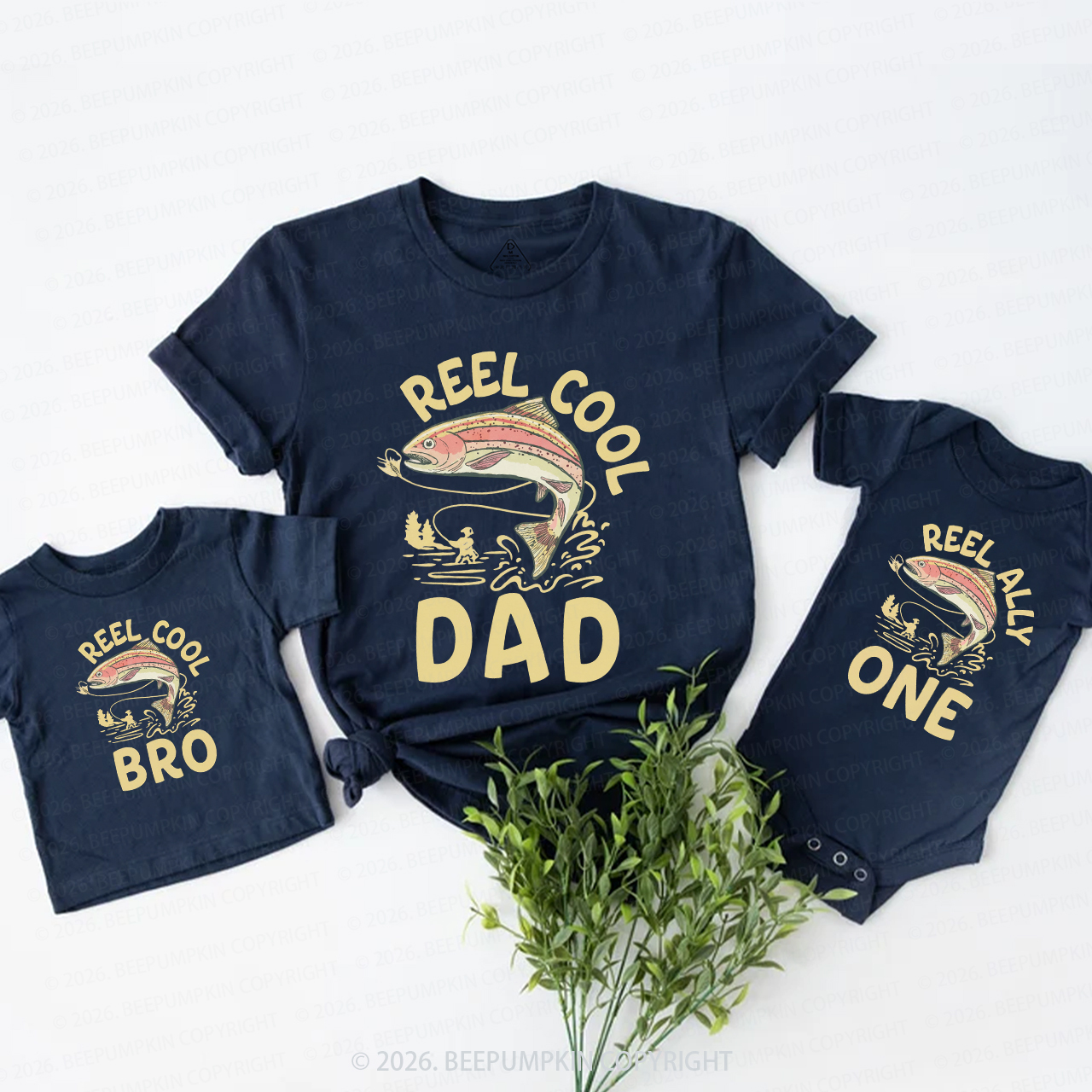 O Fishally 1st Birthday Family Matching T-Shirts