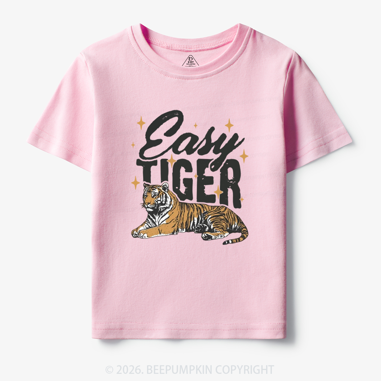 Retro Easy Tiger Funny Animal Toddler&Kid's Tees