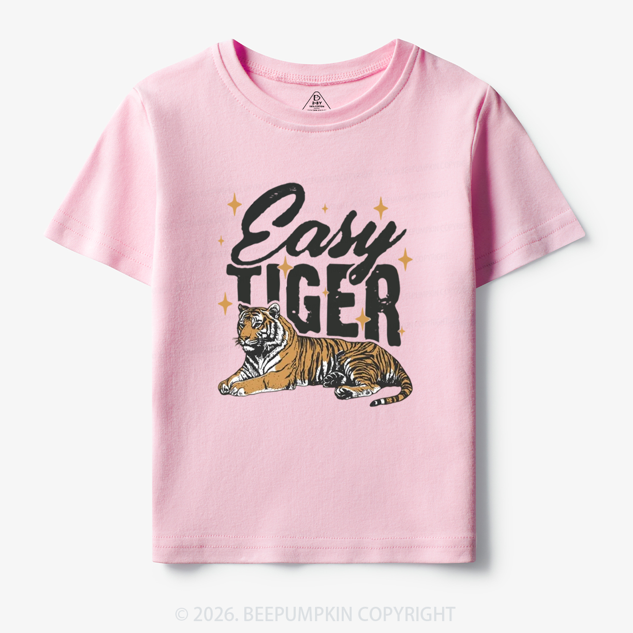Retro Easy Tiger Funny Animal Toddler&Kid's Tees