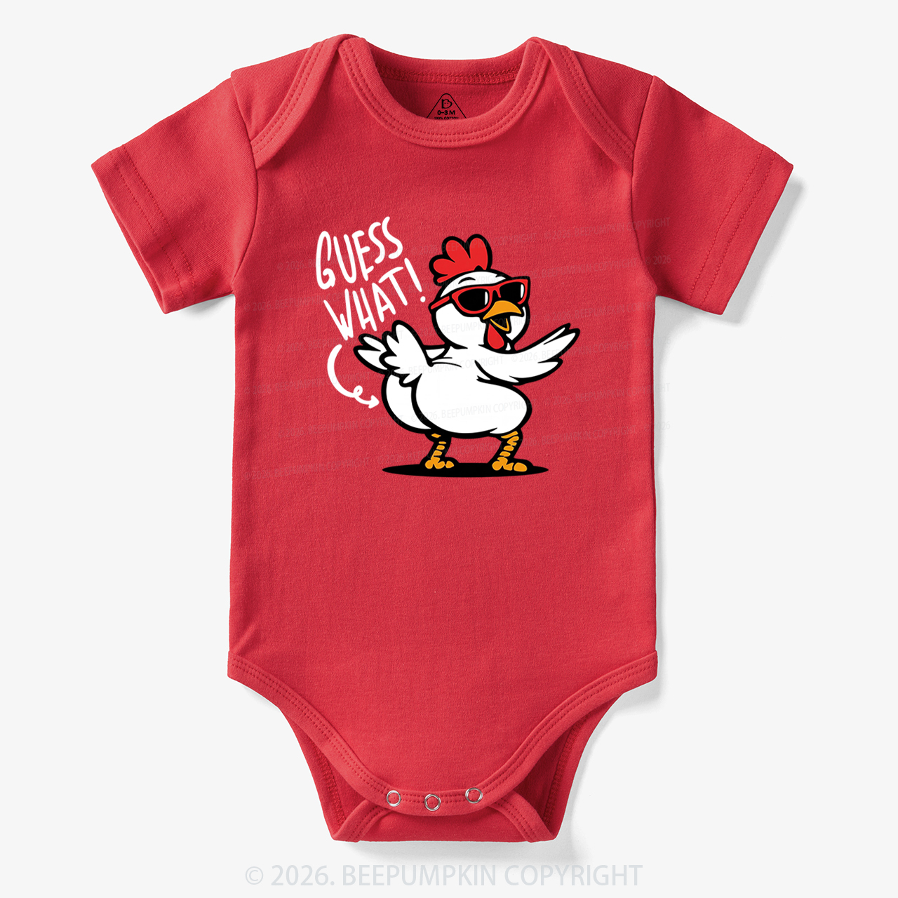 Funny Guess What Chicken Butt Bodysuit