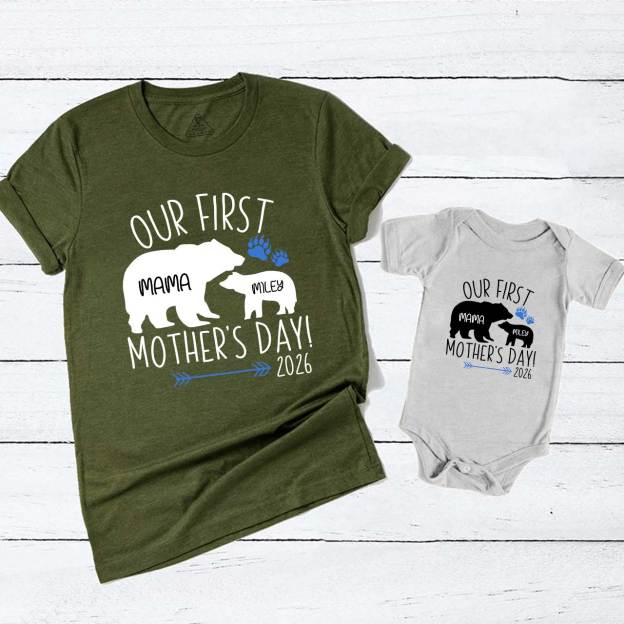 Baby Mom Bear Adult&Kids Shirt