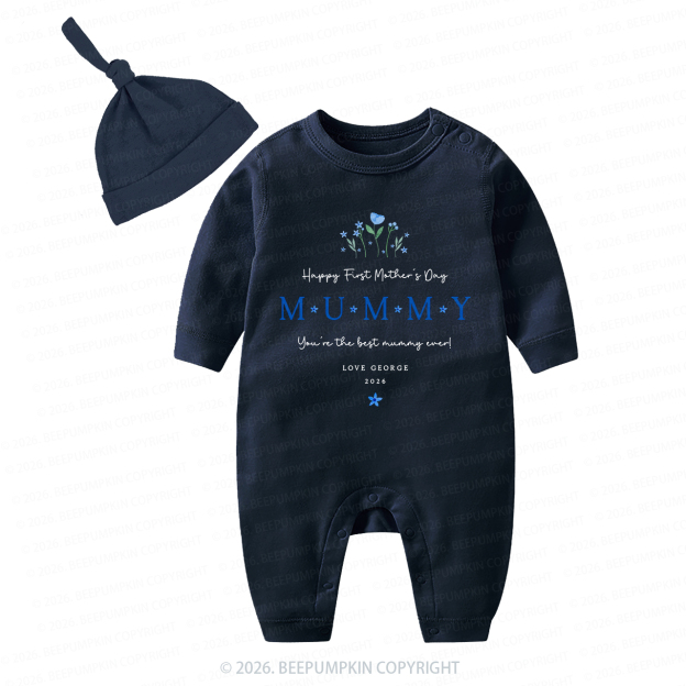 Personalized Our First Mother's Day Together Flower Baby Coming Home Outfit