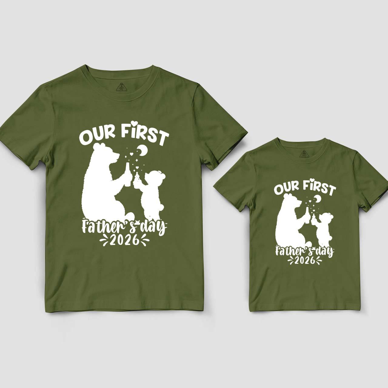 Our First Father's Day Dad&Me Matching Shirts